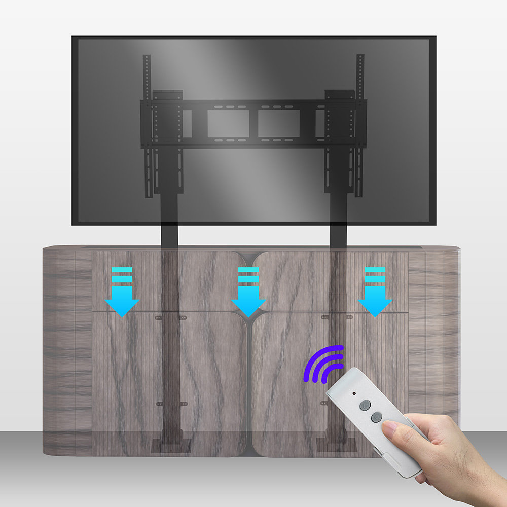Smart Home Living Room - نظام آلية كهربائية لرفع التلفزيون في