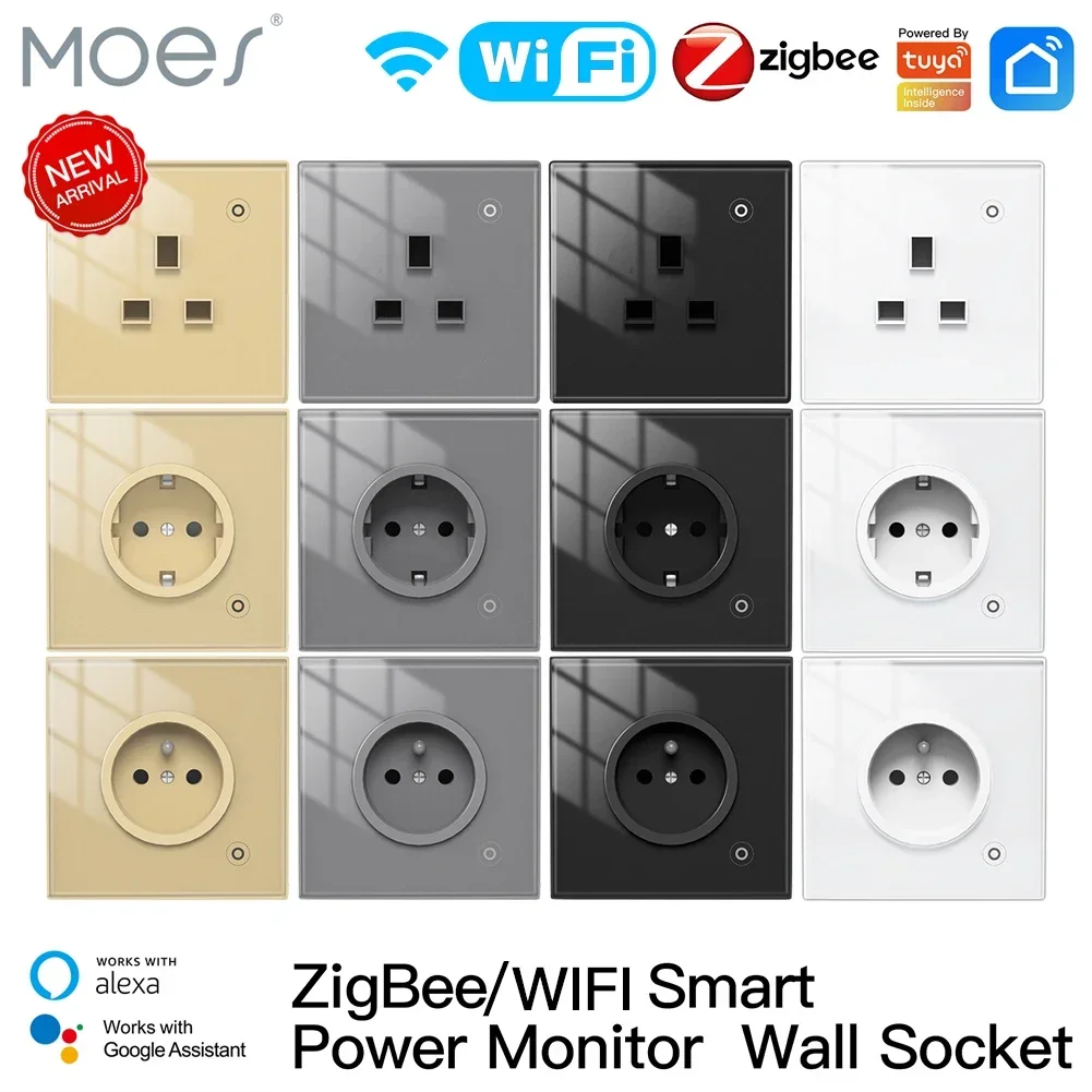 Smart Home Living Room - Moes ZigBee مقبس الحائط WIFI لوحة