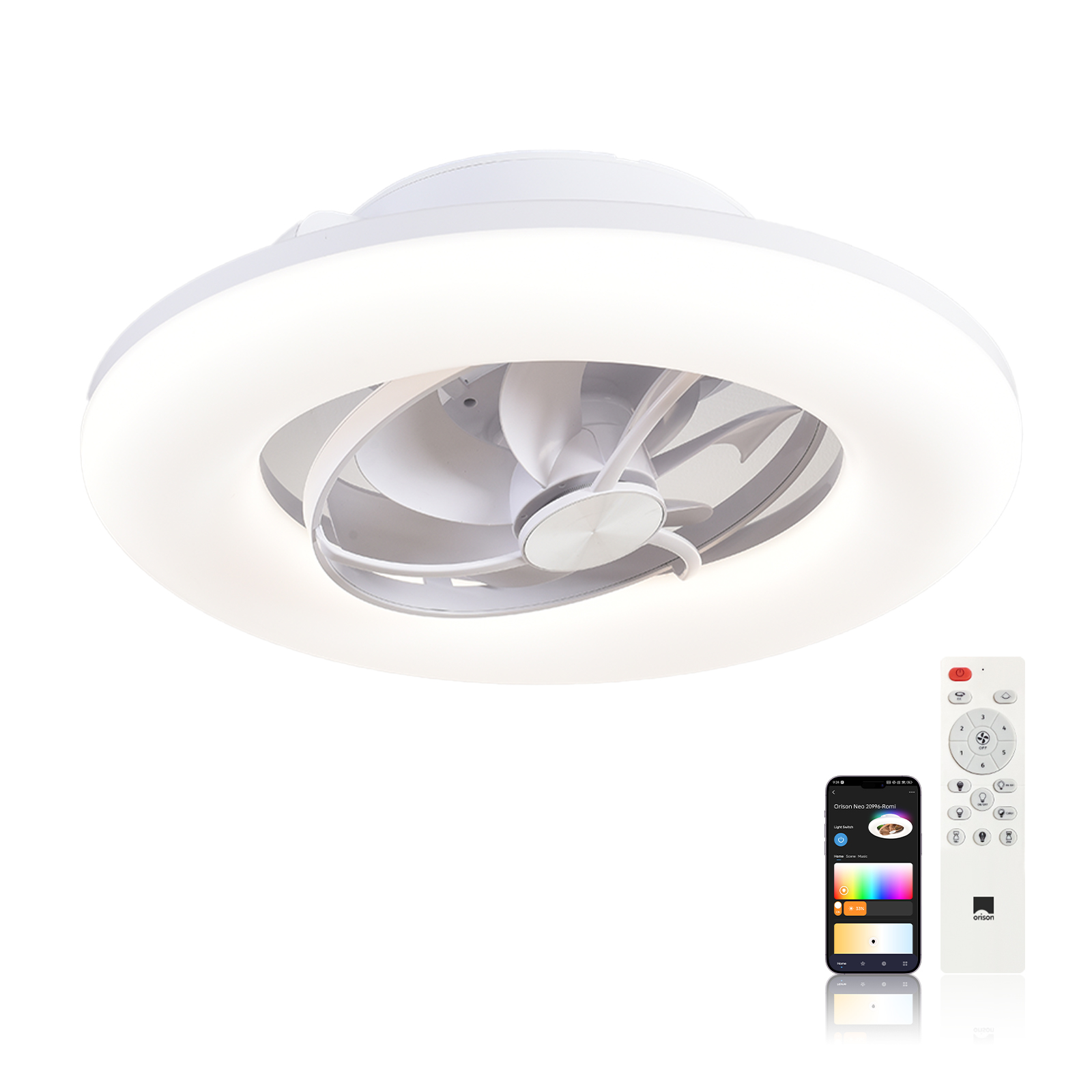 Smart Bathroom Fan - أوريسون 22 بوصة 360 ° مروحة