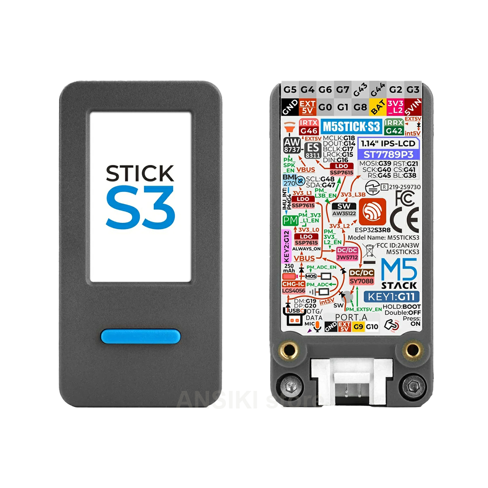 Smart Home Esp32 - مجموعة تطوير إنترنت الأشياء M5StickS3 ESP32-S3
