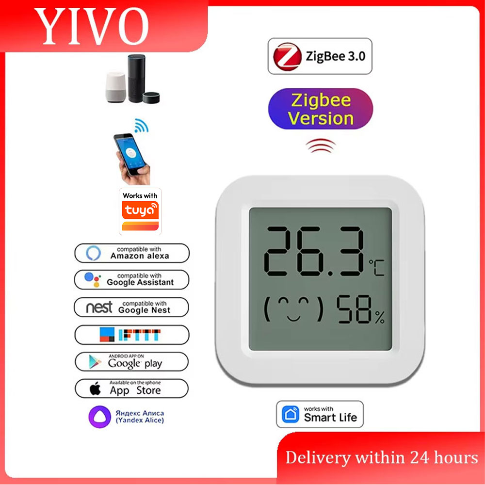 Smart Home Tablet - جهاز استشعار درجة الحرارة والرطوبة Zigbee
