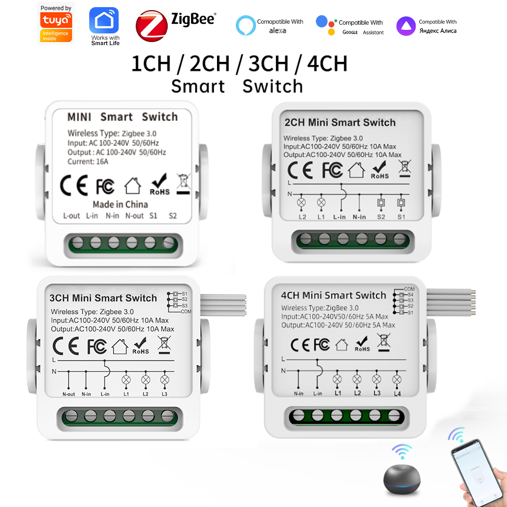 Tuya Smart Switch - مفتاح ذكي Tuya Zigbee 3.0 بـ