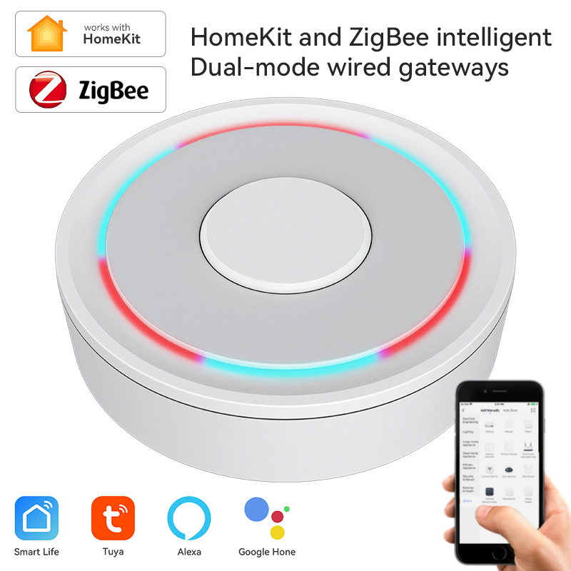 Smart Home Hub Matter - Tuya ZigBee Smart Gateway Homekit السلكية