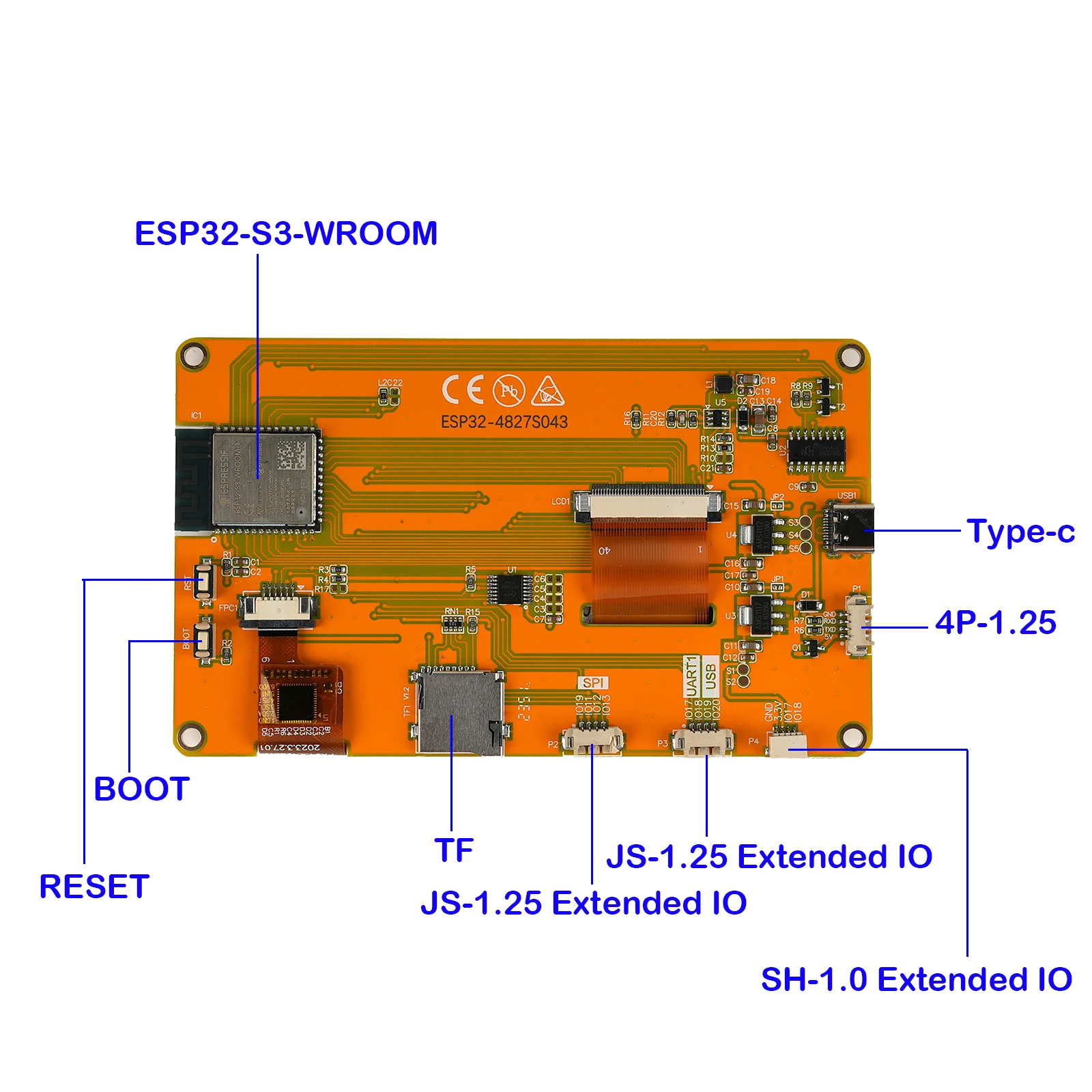 شاشة عرض ذكية ESP32-4827S043C  - مراجعة Smart Home Esp32 وسعره