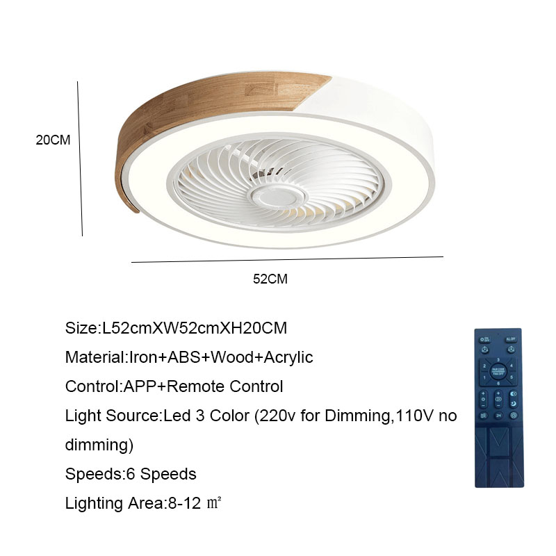 52 سنتيمتر مروحة السقف ضوء مصب - مراجعة Smart Ceiling Fan وسعره