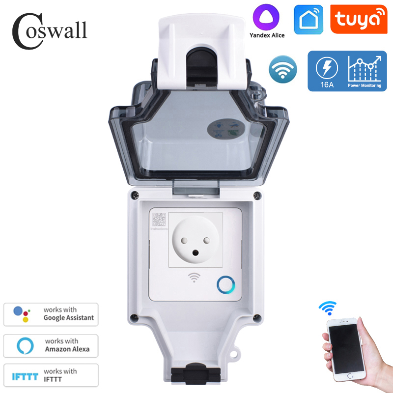 Coswall Tuya Wifi IP66 مقاوم ل - مراجعة Smart Home Living Room وسعره