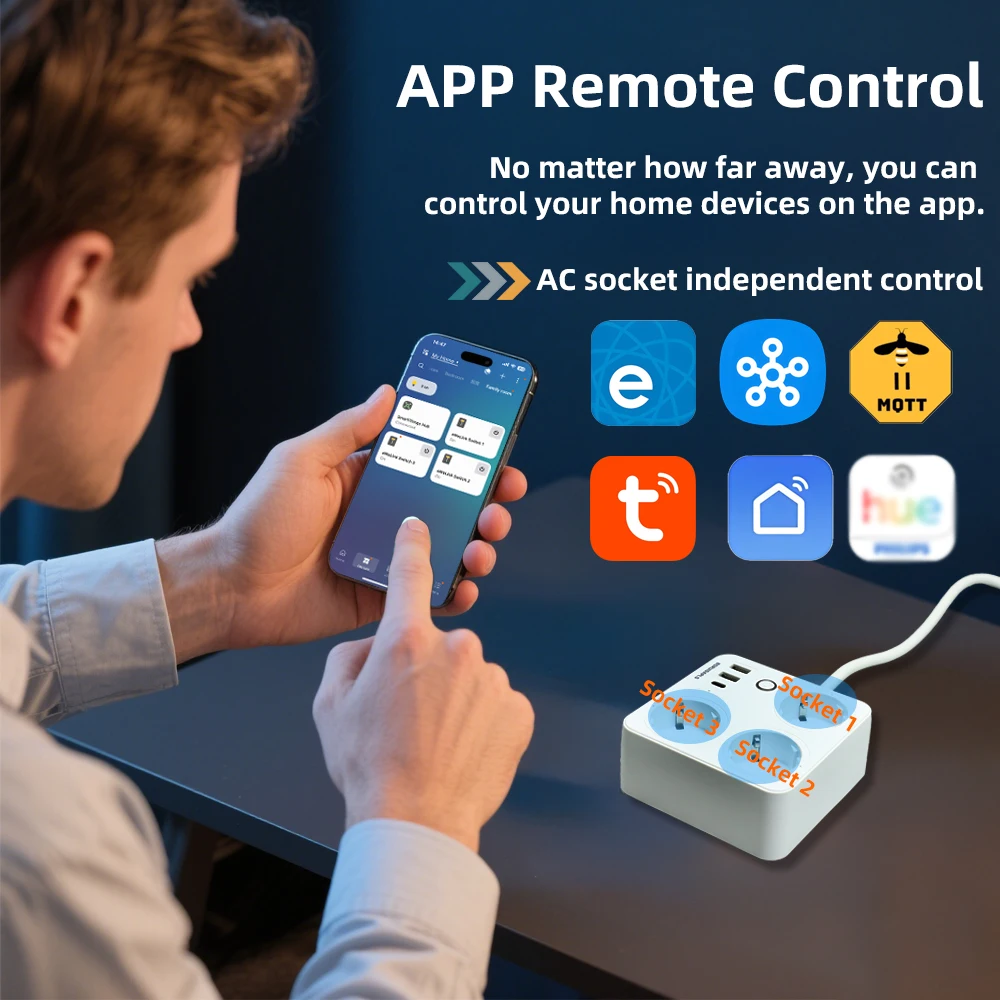 شريط طاقة ذكي BORUIDAPLS ZigBe - مراجعة Smart Power Strip وسعره