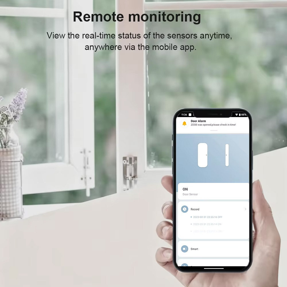 مستشعر الأبواب والنوافذ بتقنية - مراجعة Smart Home Tablet وسعره