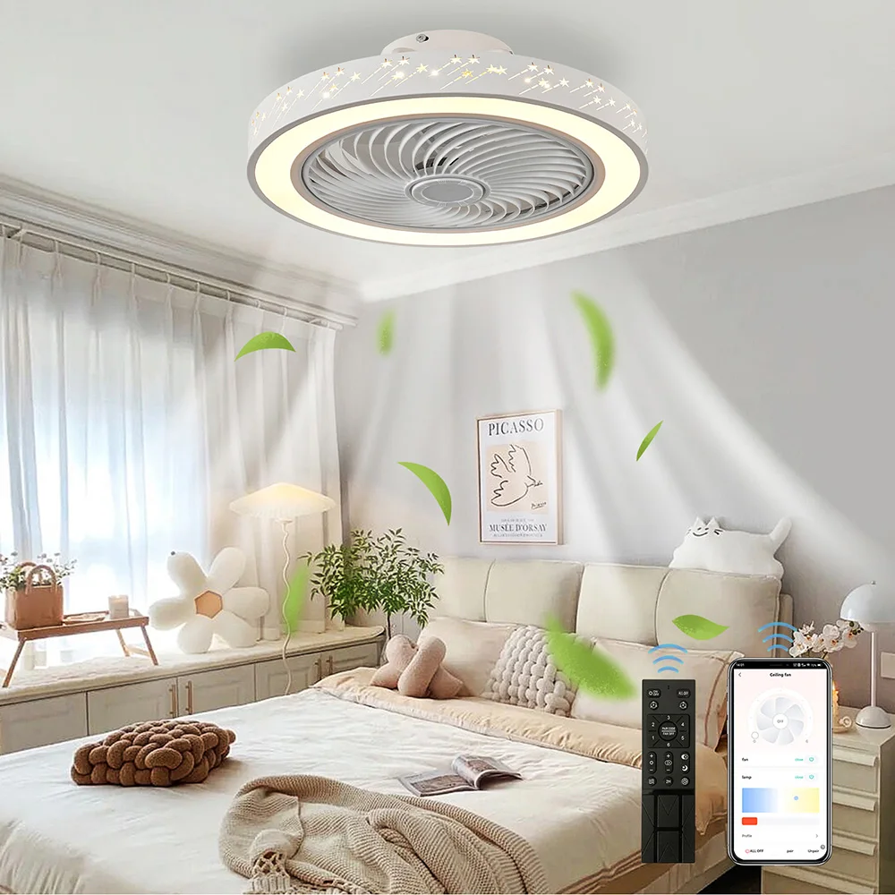 مروحة سقف بجهاز تحكم عن بعد مز - مراجعة Smart Ceiling Fan وسعره