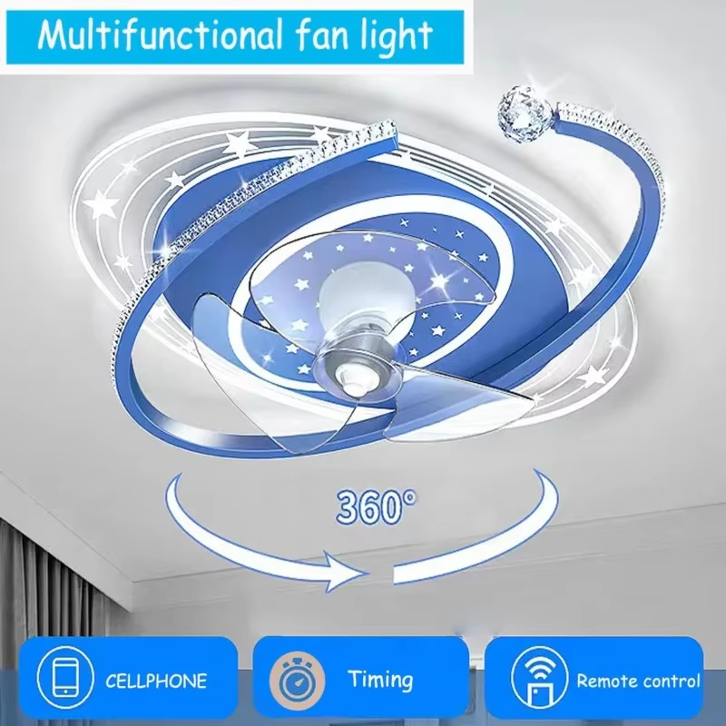 مروحة سقف LED حديثة مع إضاءة ق - مراجعة Smart Ceiling Fan وسعره