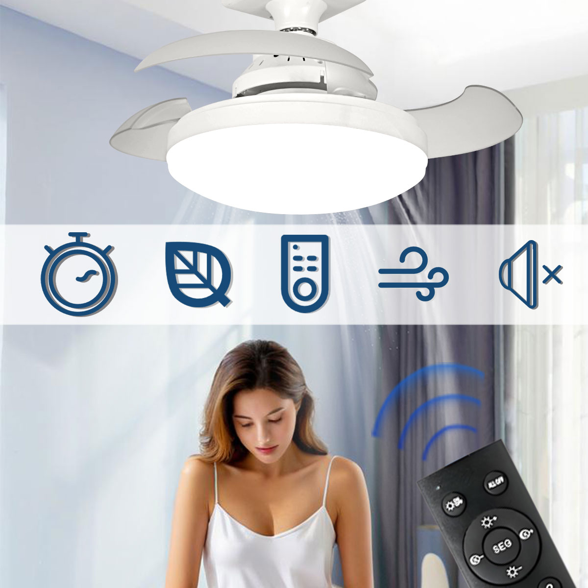 ثلاثة ألوان يعتم LED E27 أضواء - مراجعة Smart Bathroom Fan وسعره