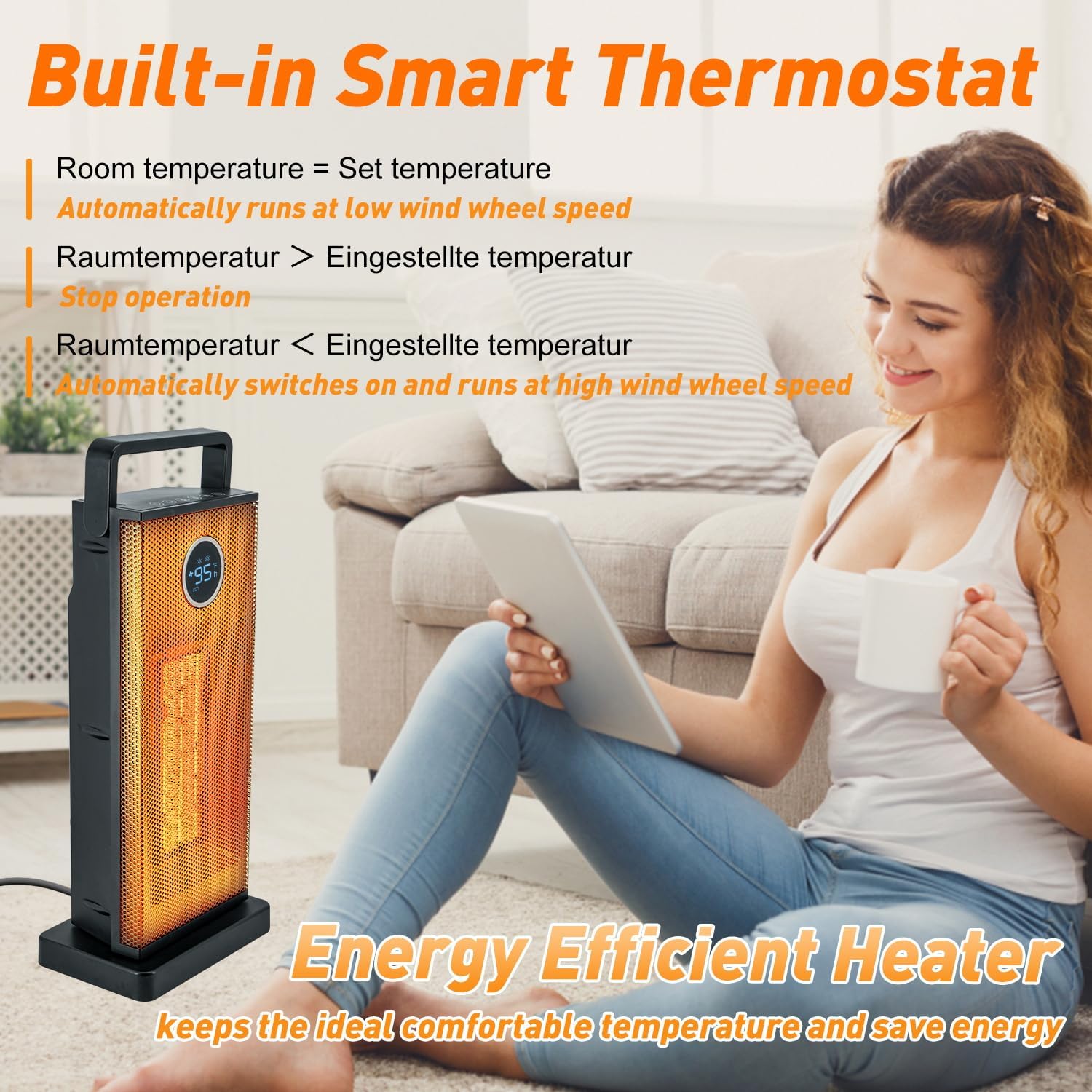 سخان برجي سيراميك محمول كبير م - مراجعة Smart Bathroom Fan وسعره