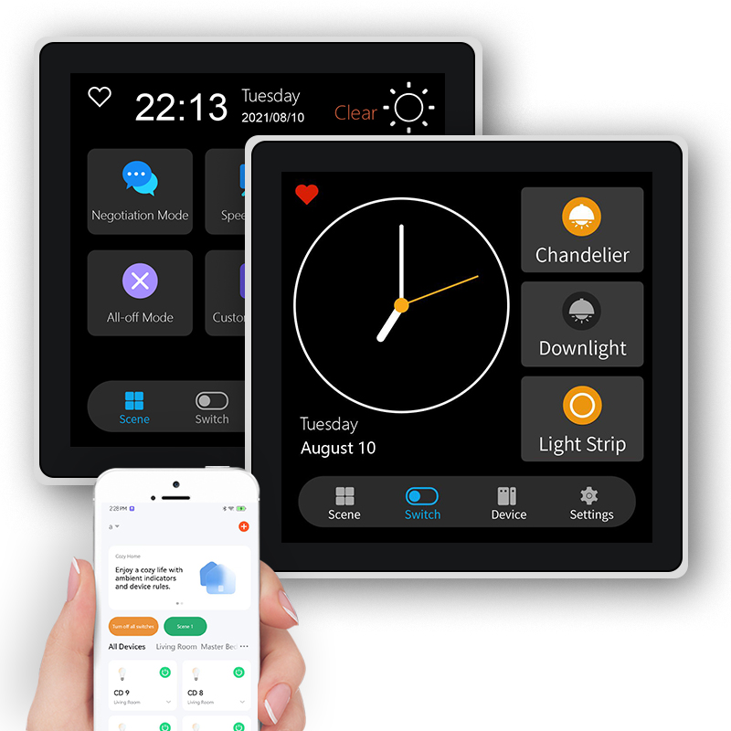 FUERS 4 بوصة تعمل باللمس متعدد - مراجعة Smart Home Monitor وسعره