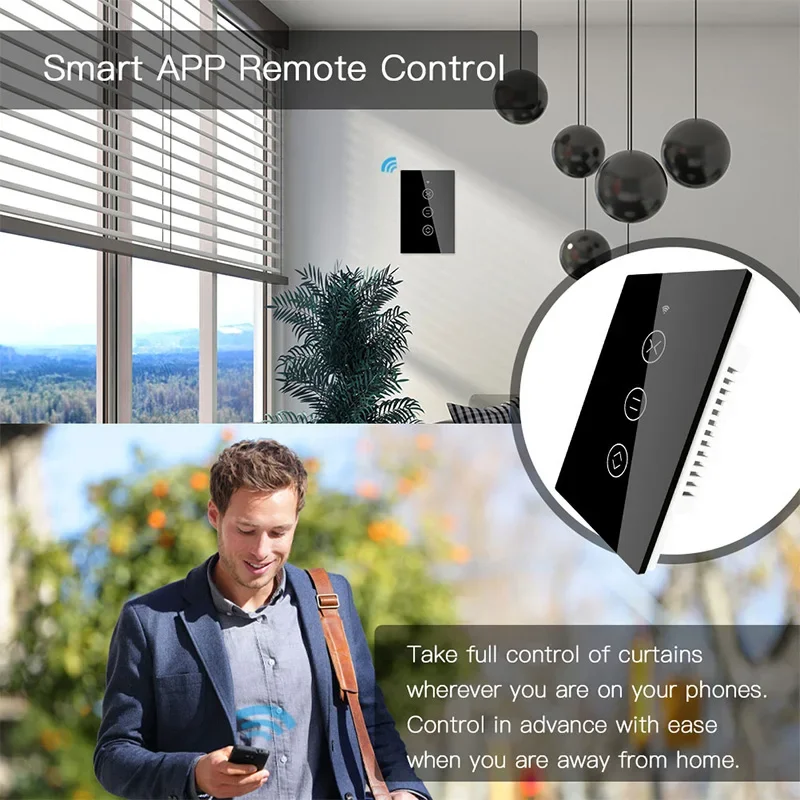 ستارة ذكية RF433 تعمل باللمس,  - مراجعة Smart Home Living Room وسعره